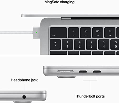 Apple Mid 2022 MacBook Air with Apple M2 Chip  13 6 inch  8GB RAM  256GB SSD   Silver  Renewed 