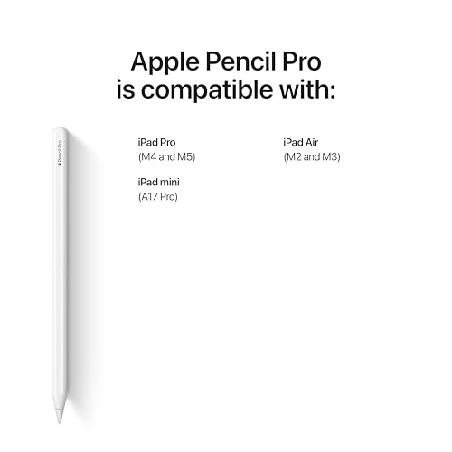 Apple Pencil Pro  Latest Model   Device Compatibility Check Required   Pixel Perfect Precision  Tilt and Pressure Sensitivity  Perfect for Note Taking  Drawing  and Art  Charges and Pairs Magnetically