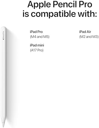 Apple Pencil Pro  Latest Model   Device Compatibility Check Required   Pixel Perfect Precision  Tilt and Pressure Sensitivity  Ideal for Note Taking  Drawing  and Art  Charges and Pairs Magnetically