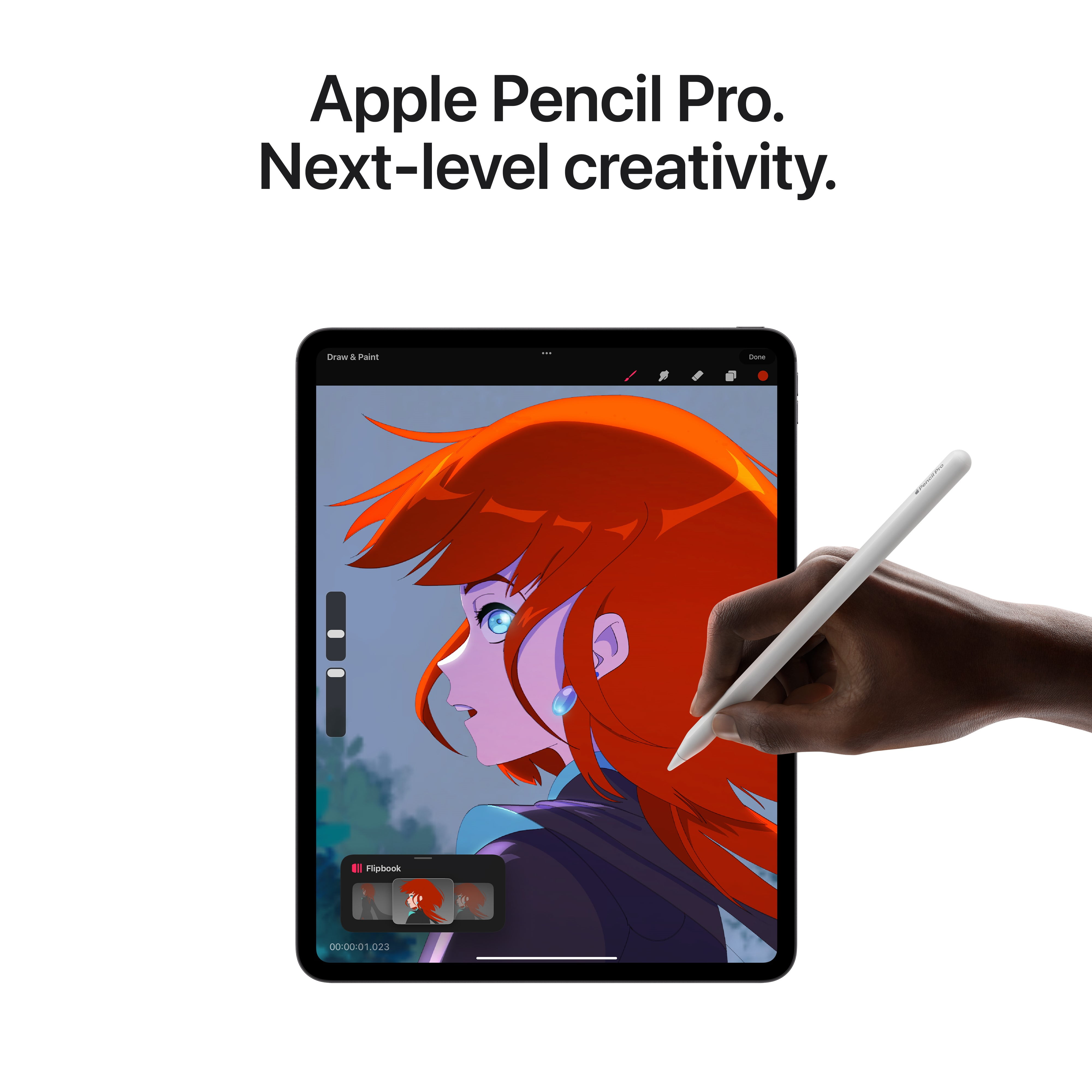 Apple Pencil Pro  Pixel Perfect Precision  Tilt and Pressure Sensitivity  Perfect for Note Taking  Drawing  and Art  Charges and Pairs Magnetically