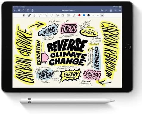 Apple Pencil for iPad  1st Generation  Bluetooth and Lightning connector  White  Renewed