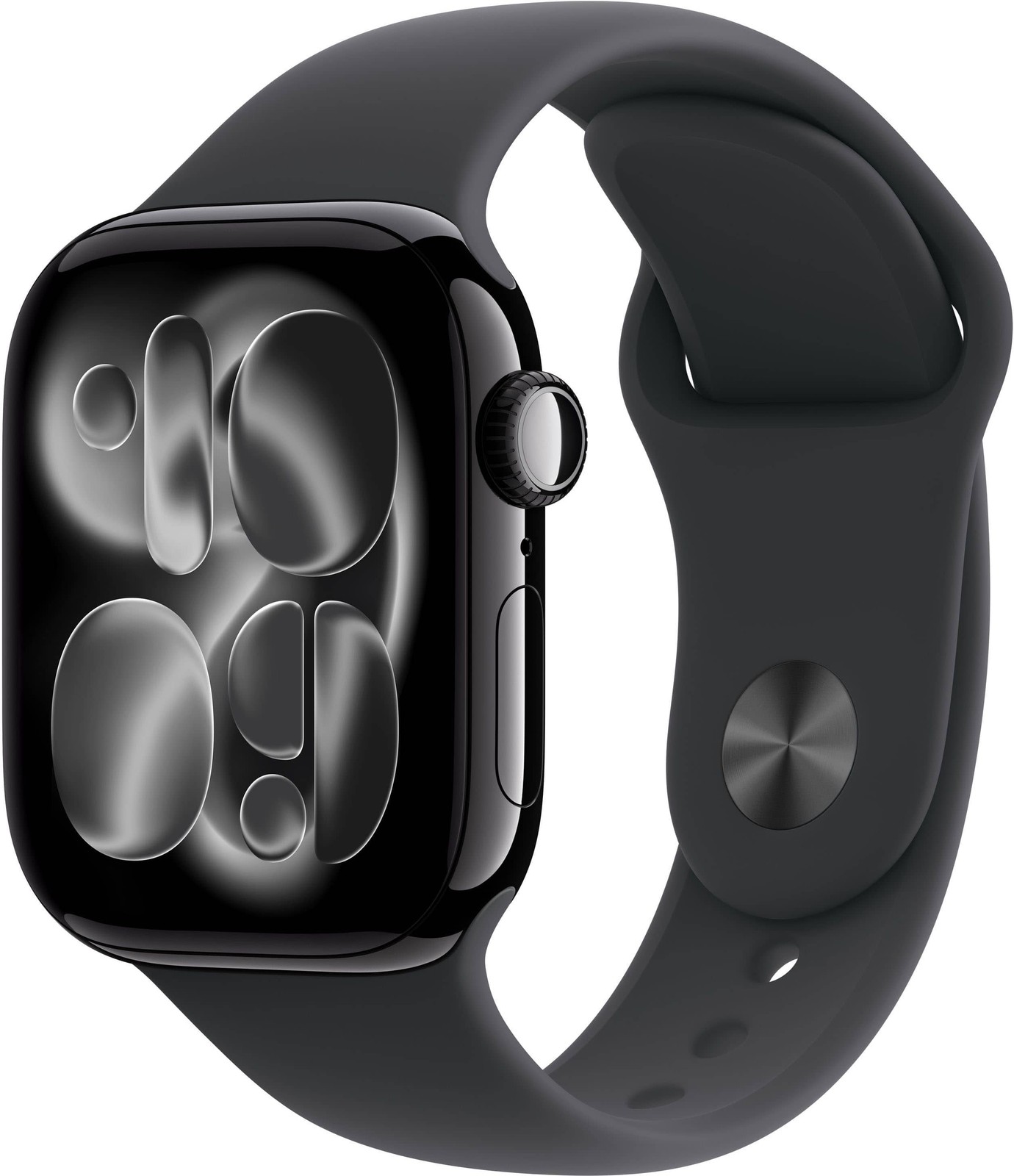 Apple Watch Gen 11 Series 11 46mm Jet Black Aluminum   Black Sport Band