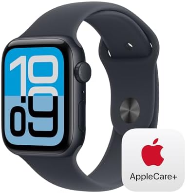 Apple Watch SE 3  GPS 44mm  Smartwatch with Starlight Aluminum Case with Starlight Sport Band   M/L  Fitness and Sleep Trackers  Heart Rate Monitor  Always On Display  Water Resistant