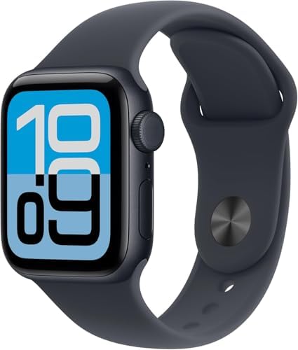 Apple Watch SE 3  GPS   Cellular  44mm  Midnight Aluminum Case with Black Sport Band  M/L  Renewed