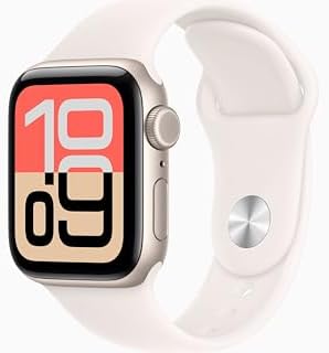Apple Watch SE 3  GPS   Cellular  40mm  Starlight Aluminum Case with Starlight Sport Band  S/M  Renewed 