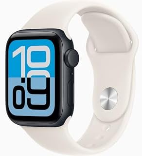 Apple Watch SE 3  GPS   Cellular  40mm  Starlight Aluminum Case with Starlight Sport Band  S/M  Renewed 