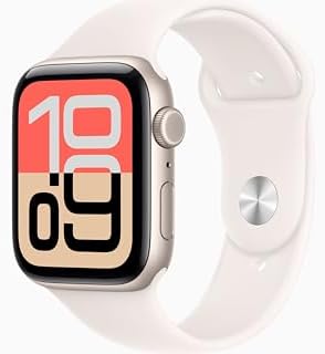 Apple Watch SE 3  GPS   Cellular  40mm  Starlight Aluminum Case with Starlight Sport Band  S/M  Renewed 