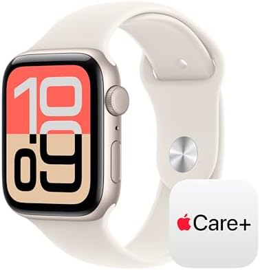 Apple Watch SE 3  GPS 40mm  Smartwatch with Starlight Aluminum Case with Starlight Sport Band   S/M  Fitness and Sleep Trackers  Heart Rate Monitor  Always On Display  Water Resistant