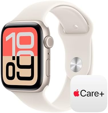 Apple Watch SE 3  GPS 40mm  Smartwatch with Starlight Aluminum Case with Starlight Sport Band   S/M  Fitness and Sleep Trackers  Heart Rate Monitor  Always On Display  Water Resistant