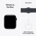 Apple Watch SE 3  GPS  44mm Midnight Aluminum Case Sport Band M/L 2025 MEHQ4LWA