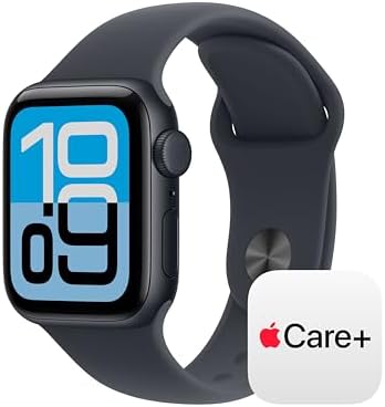 Apple Watch SE 3  GPS 44mm  Smartwatch with Midnight Aluminum Case with Midnight Sport Band   M/L  Fitness and Sleep Trackers  Heart Rate Monitor  Always On Display  Water Resistant