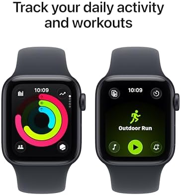 Apple Watch SE 3  GPS 40mm  Smartwatch with Midnight Aluminum Case with Midnight Sport Band   S/M  Fitness and Sleep Trackers  Heart Rate Monitor  Always On Display  Water Resistant