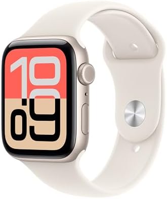 Apple Watch SE 3  GPS 44mm  Smartwatch with Midnight Aluminum Case with Midnight Sport Band   M/L  Fitness and Sleep Trackers  Heart Rate Monitor  Always On Display  Water Resistant