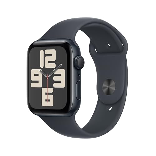 Apple Watch SE  2nd Gen   GPS 44mm  Smartwatch with Midnight Aluminum Case with Midnight Sport Band M/L  Fitness and Sleep Trackers  Crash Detection  Heart Rate Monitor  Retina Display