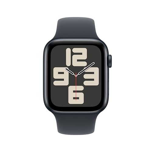 Apple Watch SE  2nd Gen   GPS 44mm  Smartwatch with Midnight Aluminum Case with Midnight Sport Band M/L  Fitness and Sleep Trackers  Crash Detection  Heart Rate Monitor  Retina Display