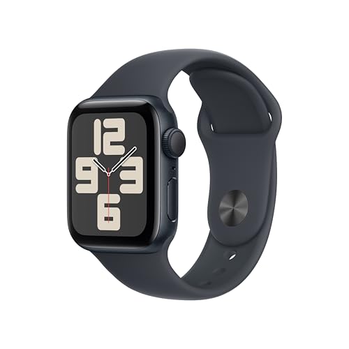 Apple Watch SE  2nd Gen   GPS 40mm  Smartwatch with Midnight Aluminum Case with Midnight Sport Band S/M  Fitness and Sleep Trackers  Crash Detection  Heart Rate Monitor  Retina Display