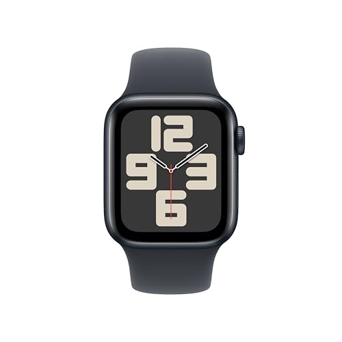 Apple Watch SE  2nd Gen   GPS 40mm  Smartwatch with Midnight Aluminum Case with Midnight Sport Band S/M  Fitness and Sleep Trackers  Crash Detection  Heart Rate Monitor  Retina Display