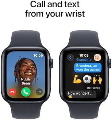 Apple Watch SE  2nd Gen   GPS 44mm  Smartwatch with Midnight Aluminum Case with Midnight Sport Band M/L  Fitness and Sleep Trackers  Crash Detection  Heart Rate Monitor  Retina Display