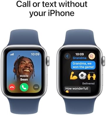 Apple Watch SE  2nd Gen   GPS 44mm  Smartwatch with Midnight Aluminum Case with Midnight Sport Band M/L  Fitness and Sleep Trackers  Crash Detection  Heart Rate Monitor  Retina Display