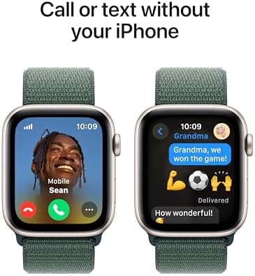 Apple Watch SE  2nd Gen   GPS 44mm  Smartwatch with Midnight Aluminum Case with Midnight Sport Band M/L  Fitness and Sleep Trackers  Crash Detection  Heart Rate Monitor  Retina Display