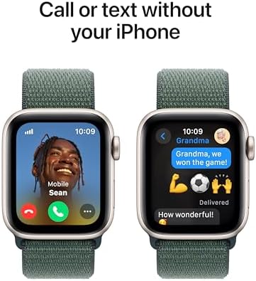 Apple Watch SE  2nd Gen   GPS 44mm  Smartwatch with Midnight Aluminum Case with Midnight Sport Band M/L  Fitness and Sleep Trackers  Crash Detection  Heart Rate Monitor  Retina Display