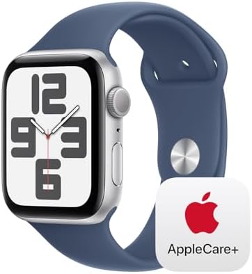 Apple Watch SE - Reloj inteligente (2.ª generación) [GPS + celular 44 mm] con caja de aluminio Midnight y correa deportiva color Midnight M/L, monitor de actividad física y sueño, detección de