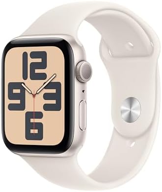 Apple Watch SE - Reloj inteligente (2.ª generación) [GPS + celular 44 mm] con caja de aluminio Midnight y correa deportiva color Midnight M/L, monitor de actividad física y sueño, detección de