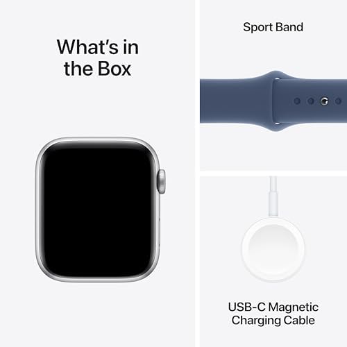 Apple Watch SE - Reloj inteligente (2.ª generación) [GPS + celular 44 mm] con caja de aluminio Midnight y correa deportiva color Midnight M/L, monitor de actividad física y sueño, detección de