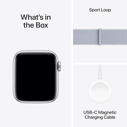 Apple Watch SE - Reloj inteligente (2.ª generación) [GPS + celular 44 mm] con caja de aluminio Midnight y correa deportiva color Midnight M/L, monitor de actividad física y sueño, detección de