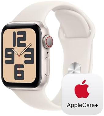 Apple Watch SE - Reloj inteligente (2.ª generación) [GPS + celular 44 mm] con caja de aluminio Midnight y correa deportiva color Midnight M/L, monitor de actividad física y sueño, detección de