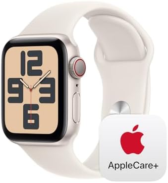 Apple Watch SE - Reloj inteligente (2.ª generación) [GPS + celular 44 mm] con caja de aluminio Midnight y correa deportiva color Midnight M/L, monitor de actividad física y sueño, detección de