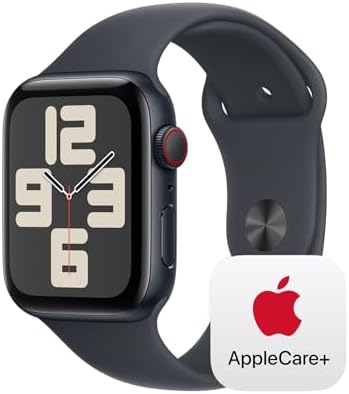 Apple Watch SE  2nd Gen   GPS 44mm  Smartwatch with Midnight Aluminum Case with Midnight Sport Band M/L  Fitness and Sleep Trackers  Crash Detection  Heart Rate Monitor  Retina Display