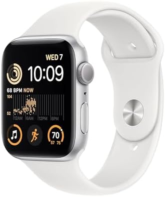 Apple Watch SE  2nd Gen   GPS  44mm    Midnight Aluminum Case with Midnight Sport Band  M/L  Renewed