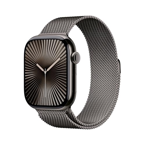 Apple Watch Series 10  GPS   Cellular 46mm case  Smartwatch with Slate Titanium Case with Slate Milanese Loop   M/L  Fitness Tracker  ECG App  Always On Retina Display  Carbon Neutral