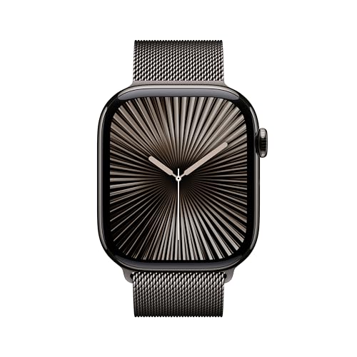 Apple Watch Series 10  GPS   Cellular 46mm case  Smartwatch with Slate Titanium Case with Slate Milanese Loop   M/L  Fitness Tracker  ECG App  Always On Retina Display  Carbon Neutral