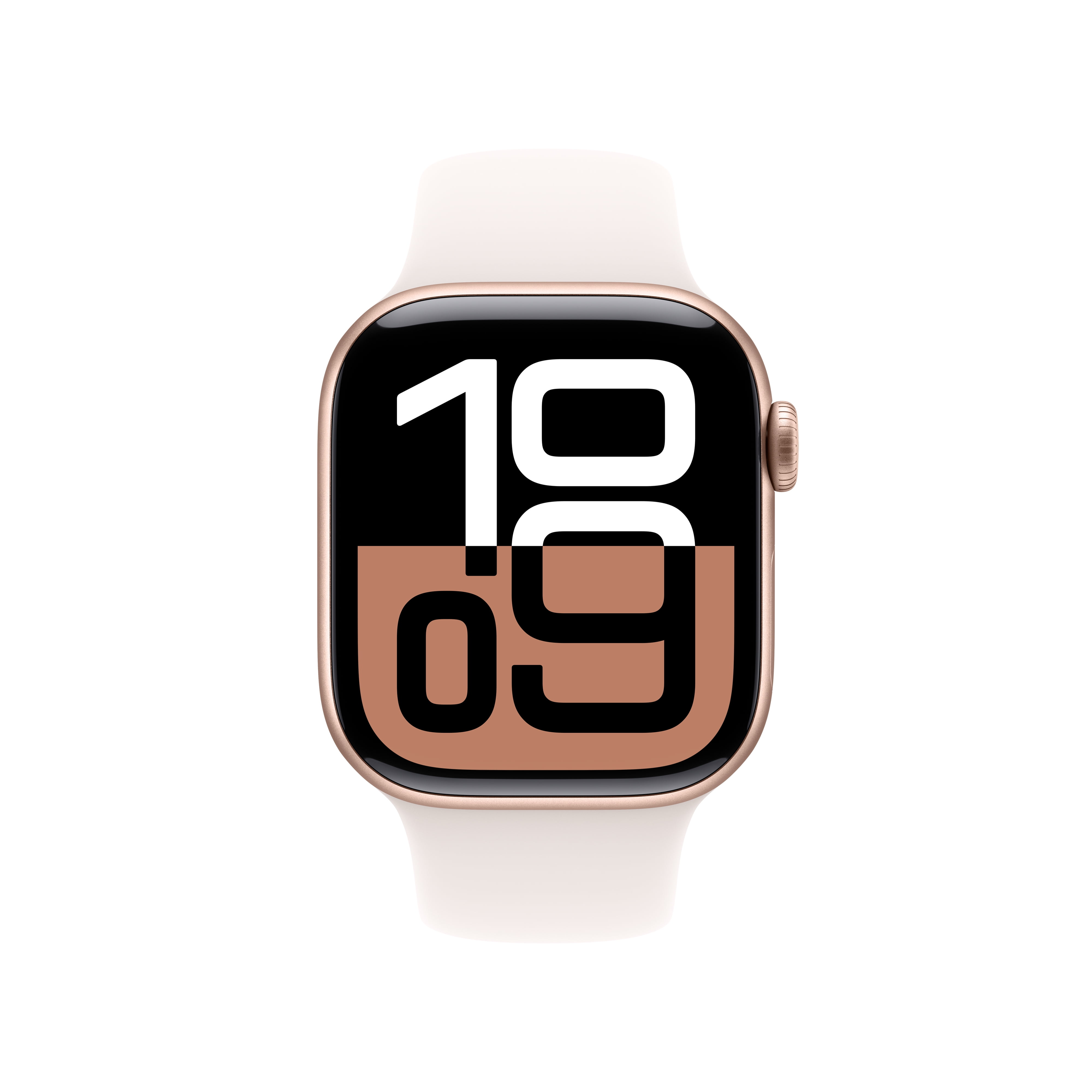 Apple Watch Series 10 GPS 42mm Rose Gold Aluminum Case with Light Blush Sport Band   S/M