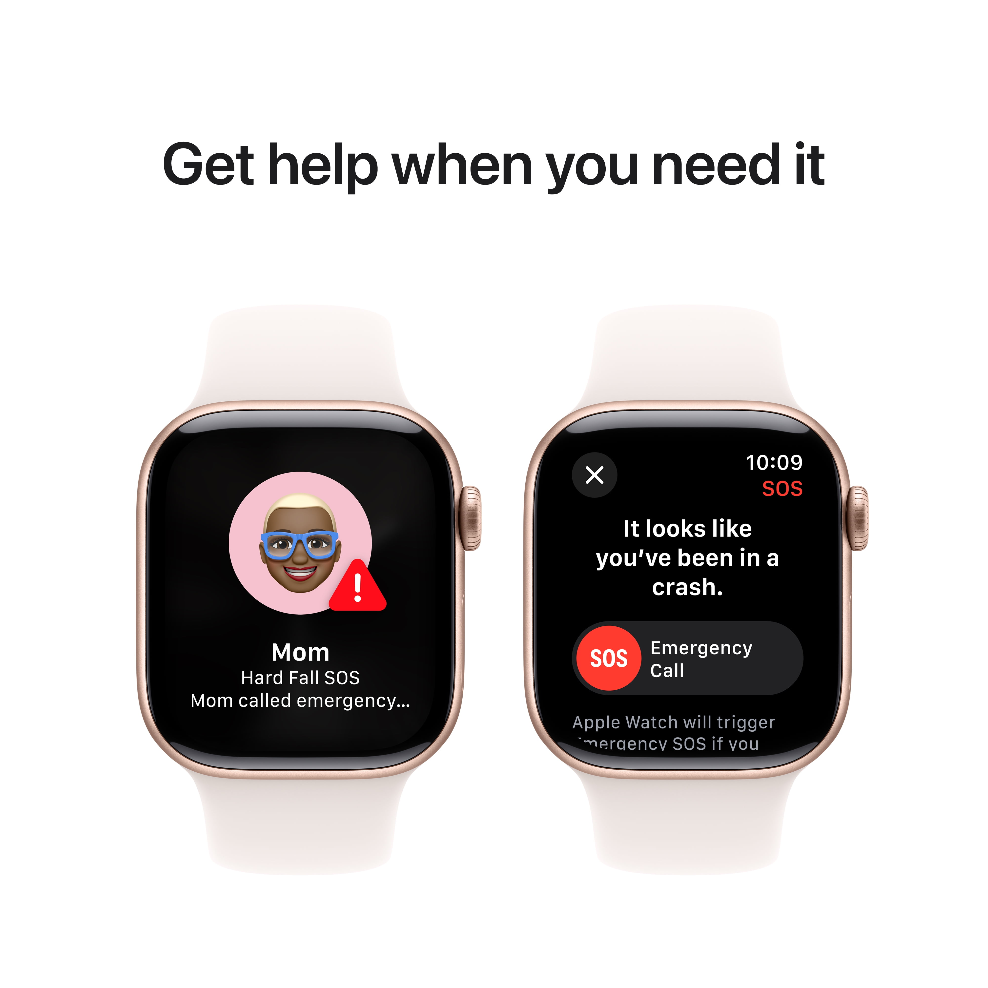 Apple Watch Series 10 GPS 42mm Rose Gold Aluminum Case with Light Blush Sport Band   S/M