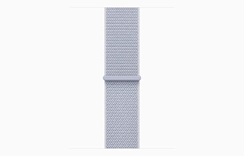 Apple Watch Series 10  GPS  46mm    Silver Aluminum Case with Blue Cloud Sport Loop  Renewed 