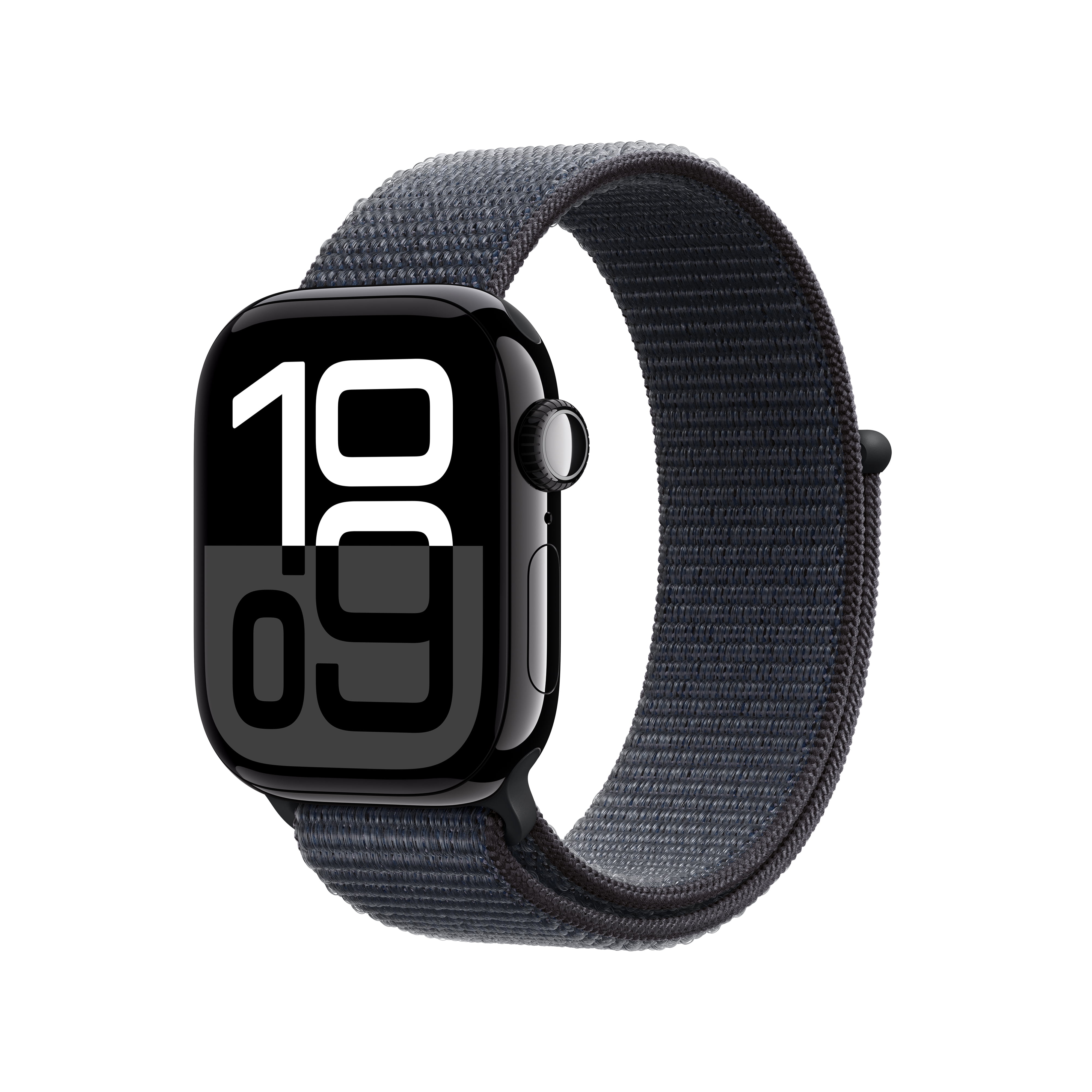 Apple Watch Series 10 GPS   Cellular 42mm Jet Black Aluminum Case with Ink Sport Loop