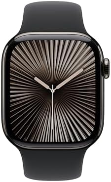 Apple Watch Series 10 (42 mm, GPS) con caja de aluminio plateado, con correa deportiva azul denim, S/M monitor de fitness, app de ECG, pantalla Retina siempre activa, impermeable