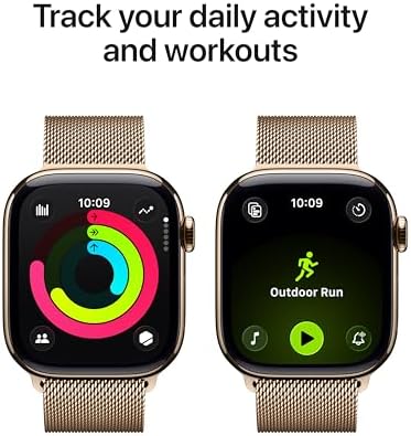 Apple Watch Series 11  GPS   Cellular 42mm  Smartwatch with Space Gray Aluminum Case with Black Sport Band   S/M  Sleep Score  Fitness Tracker  Health Monitoring  Always On Display  Water Resistant