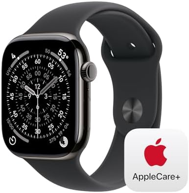 Apple Watch Series 11  GPS   Cellular 42mm  Smartwatch with Space Gray Aluminum Case with Black Sport Band   S/M  Sleep Score  Fitness Tracker  Health Monitoring  Always On Display  Water Resistant