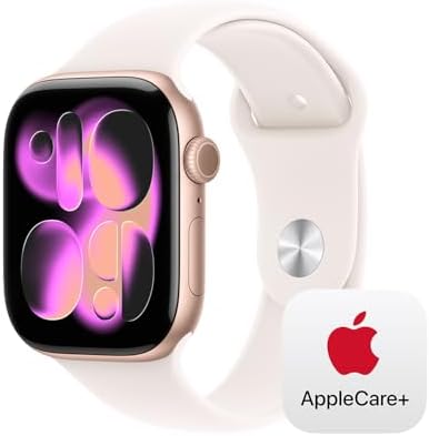 Apple Watch Series 11  GPS 46mm  Smartwatch with Silver Aluminum Case with Purple Fog Sport Band   M/L  Sleep Score  Fitness Tracker  Health Monitoring  Always On Display  Water Resistant