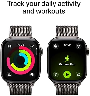 Apple Watch Series 11  GPS 46mm  Smartwatch with Silver Aluminum Case with Purple Fog Sport Band   M/L  Sleep Score  Fitness Tracker  Health Monitoring  Always On Display  Water Resistant