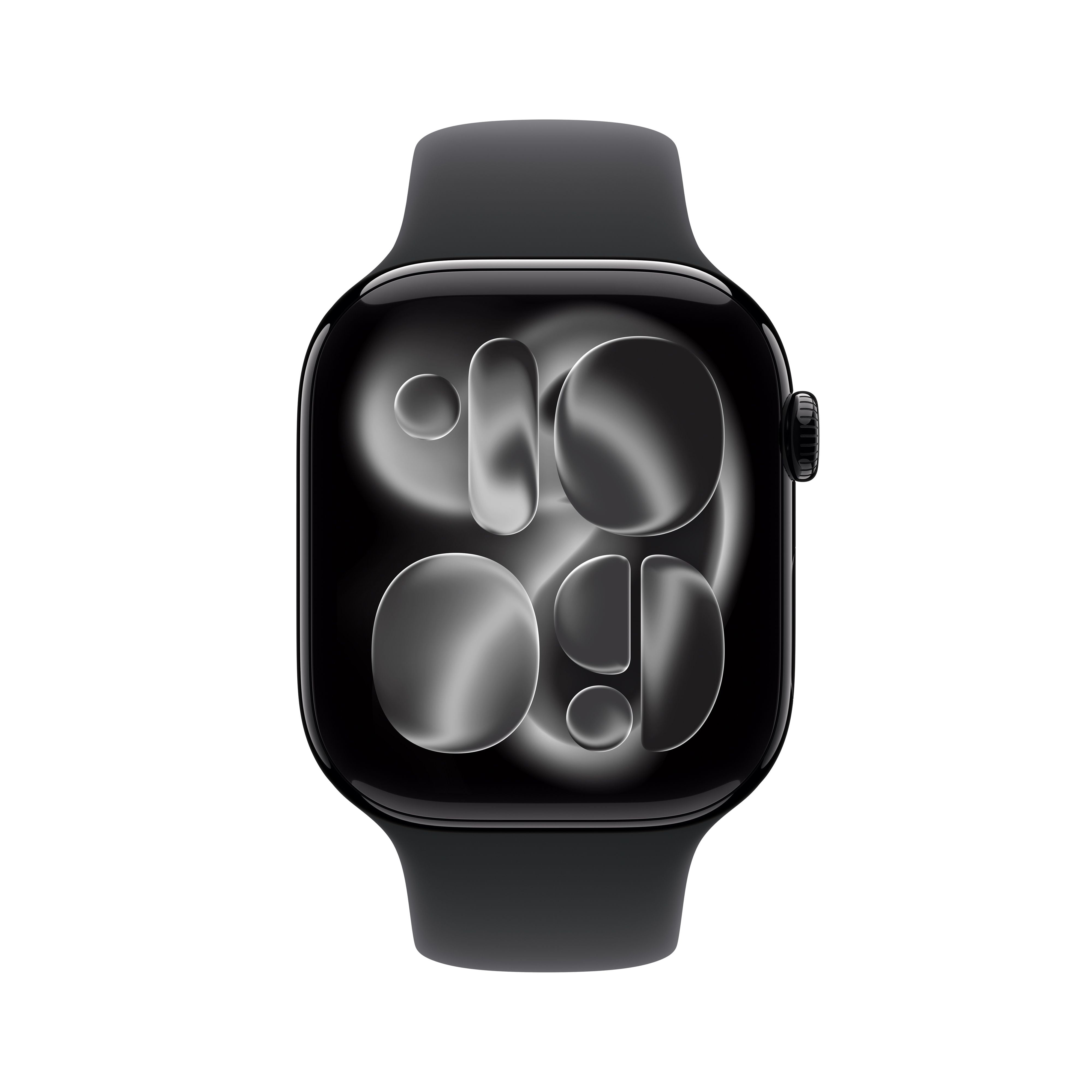 Apple Watch Series 11 GPS 46mm Jet Black Aluminum Case with Black Sport Band   M/L