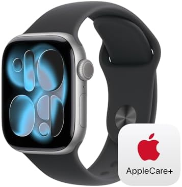 Apple Watch Series 11  GPS 46mm  Smartwatch with Jet Black Aluminum Case with Black Sport Band   M/L  Sleep Score  Fitness Tracker  Health Monitoring  Always On Display  Water Resistant