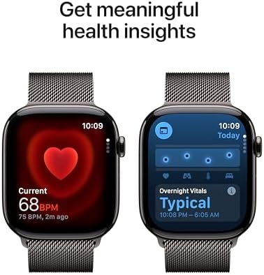Apple Watch Series 11  GPS   Cellular 46mm  Smartwatch with Jet Black Aluminum Case with Black Sport Band   M/L  Sleep Score  Fitness Tracker  Health Monitoring  Always On Display  Water Resistant