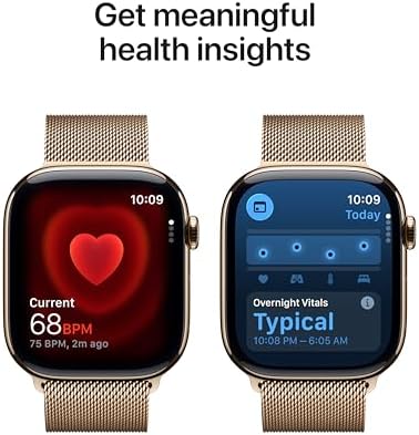 Apple Watch Series 11  GPS   Cellular 46mm  Smartwatch with Jet Black Aluminum Case with Black Sport Band   M/L  Sleep Score  Fitness Tracker  Health Monitoring  Always On Display  Water Resistant
