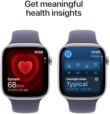 Apple Watch Series 11  GPS 42mm  Smartwatch with Jet Black Aluminum Case with Black Sport Band   S/M  Sleep Score  Fitness Tracker  Health Monitoring  Always On Display  Water Resistant