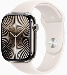 Apple Watch Series 10  GPS  46mm    Jet Black Aluminum Case with Black Sport Band  M/L  Renewed 